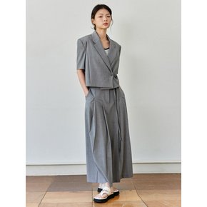 TWIN TUCK LONG SKIRT [2color]