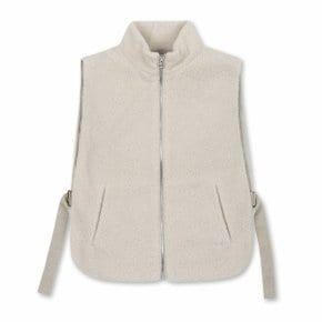 [ONLINE EXCLUSIVE] Elysee Edit5. FLEECE BIB VEST(Beige)_NWVAW24502BEX