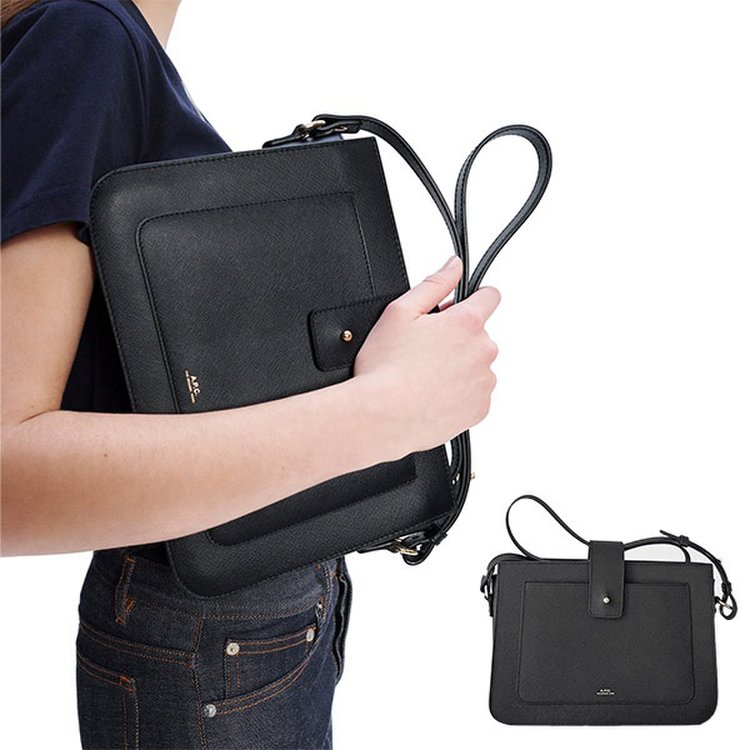 A.P.C. Albane Saffiano Shoulder Bag PXBJQ-F61172 아페쎄 알반 A.P.C. Albane Saffiano Shoulder Bag PXBJQ-F61172 아페쎄 알반