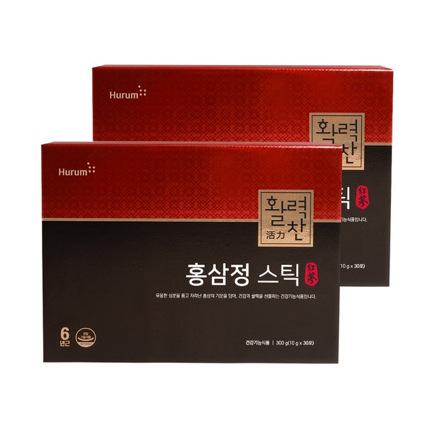 활력찬 홍산정스틱 10g x 30포 x 2박스