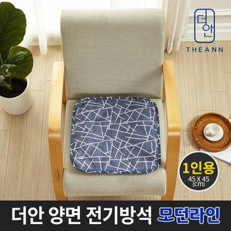 SAPA 더안 양면 전기 방석 모던라인 1인용 전기매트 캠핑방석