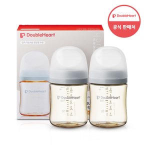 모유실감 3세대 PPSU 젖병 모먼트 트윈팩 160ml 새벽그레이 (젖꼭지미포함) (+가제손수건 증정)