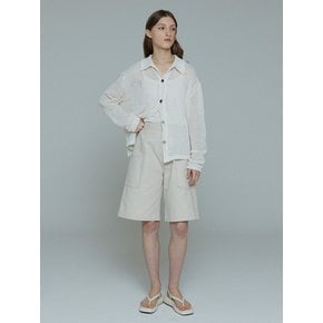 KARA MESH NET KNIT CARDIGAN (WHITE)