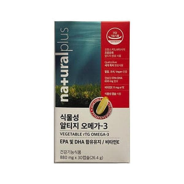 내츄럴플러스 식물성 알티지 오메가3 880mg x 30캡슐 (AD) (S33552659)
