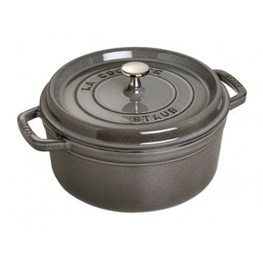  staub 18cm] IH La Cocotte Round 40509-484 스토우브 [피코 코콧 라운드 그레이 양손 주물 법랑