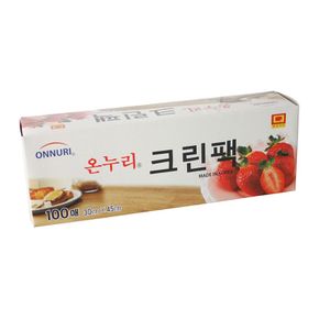 온누리크린팩 특대30x45cm 롤백 위생백 위생팩 위생롤 주방아이템