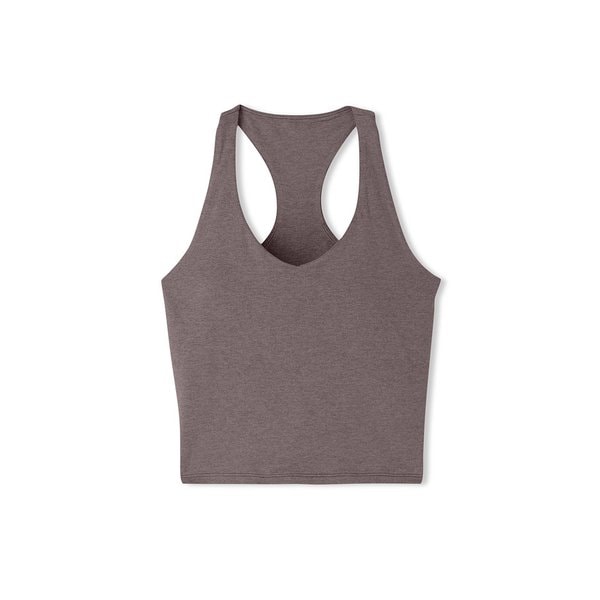 [여성] 헤일로 퍼포먼스 크롭 탱크 2.0 _ 멜란지 브라운 VR25321023000