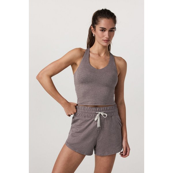 [여성] 헤일로 퍼포먼스 크롭 탱크 2.0 _ 멜란지 브라운 VR25321023000