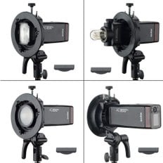 Godox S2 S Godox V1 AD400Pro AD200Pro AD200 V860II TT685 TT600 TT350 브래킷 타입 스피드