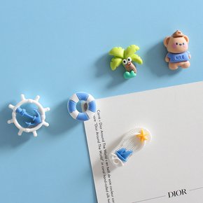 마린바다곰 5P set 냉장고자석 마그넷 작지만 강력한 귀여운 메모홀더 현관문자석