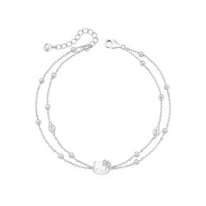 산리오 헬로키티주얼리 나비컬렉션 실버 팔찌(화이트) HLSBR330-1W