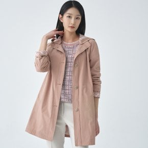 (3컬러) 스판 후드 탈착 코트 LCCAO222