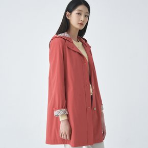 (3컬러) 스판 후드 탈착 코트 LCCAO222