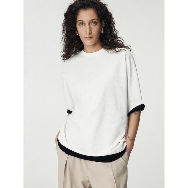 Dolman Sleeve Oversized T Shirts_White