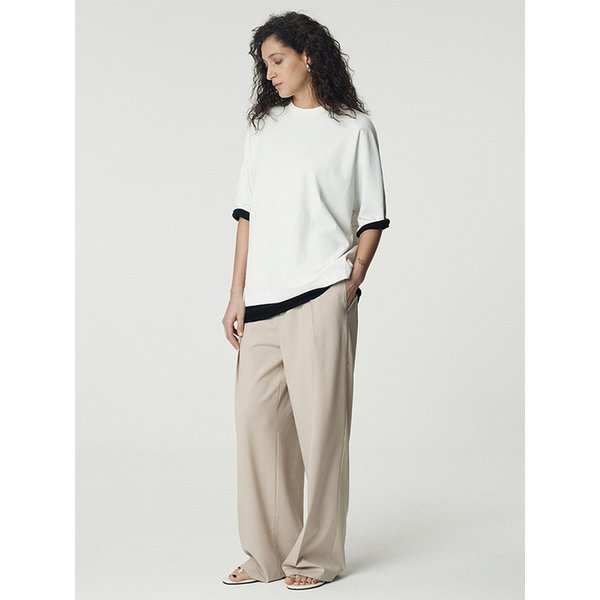 Dolman Sleeve Oversized T Shirts_White