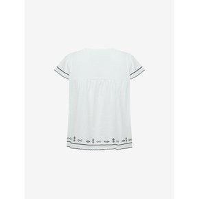 에스닉 자수 셔링 블라우스 (TKBAG2487)
