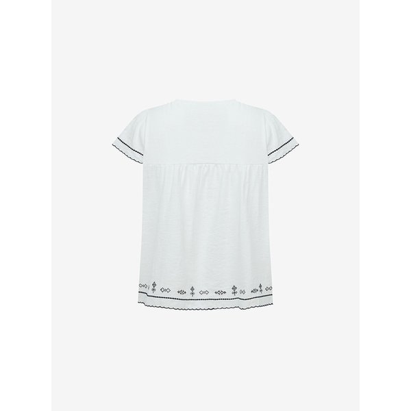 에스닉 자수 셔링 블라우스 (TKBAG2487)