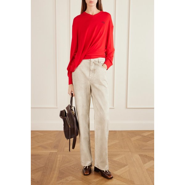 아마조나 가죽 트리밍 스웨이드 토트백 46376663163050897