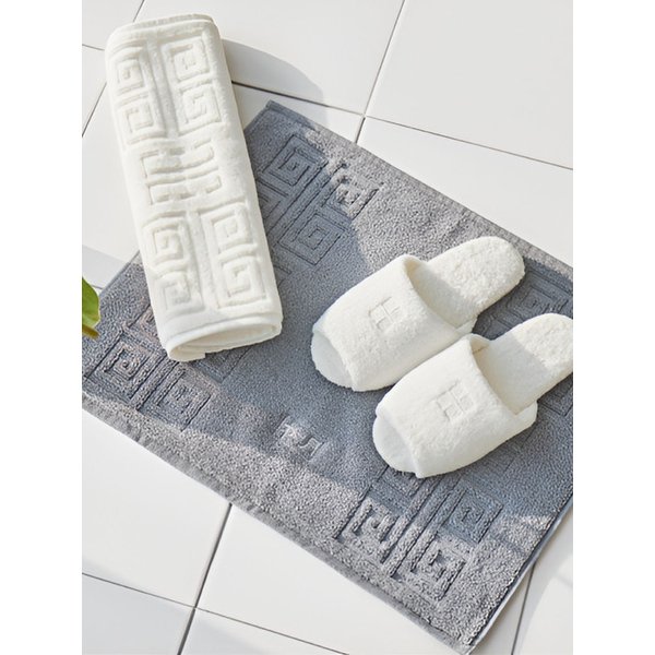 코튼100% 격자 발매트 1매