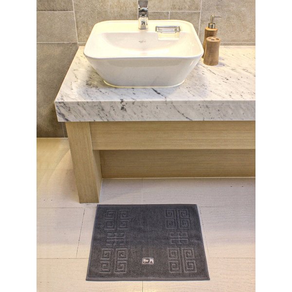 코튼100% 격자 발매트 1매