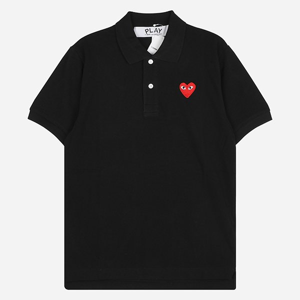 [시흥점] 5F AX T006 051 1 레드 하트 폴로 셔츠 블랙