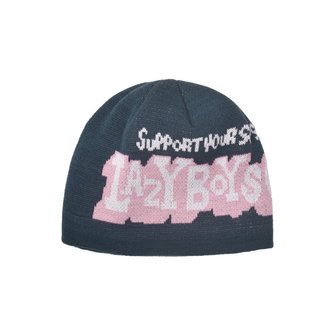 슬리피아이즈 Lazy boys jacquard Beanie - Blue