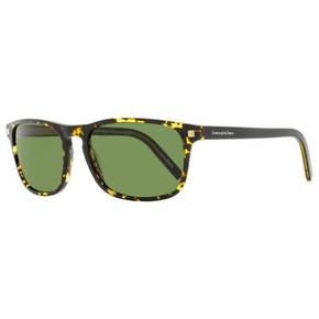 3950044 Zegna Mens Rectangular Sunglasses EZ0173 52N Havana 58mm