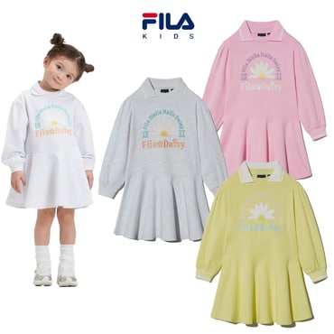 휠라키즈 Daisy 맨투맨 원피스(FK2OPH1402F)