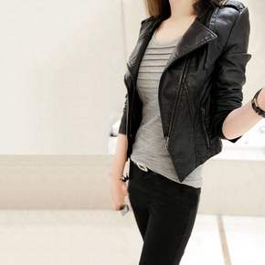 가죽자켓 레더JK 재킷 점퍼 여성 라이더 데일리 레더 RIDER04