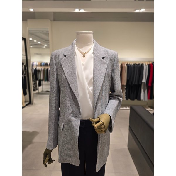 [파주점] 멜란지 백 슬릿 원버튼 자켓 JS4B0JK341