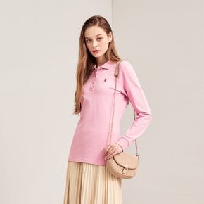 [U.S. POLO ASSN.] 여성 긴팔 폴로티셔츠