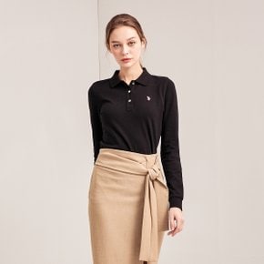 [U.S. POLO ASSN.] 여성 긴팔 폴로티셔츠