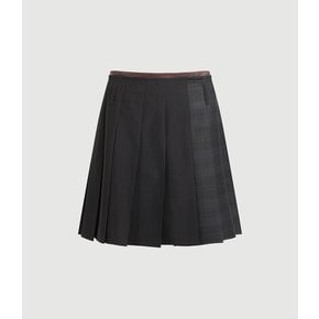 Texture Block Pleats Midi Skirt (black)  LFKAW25200BKX