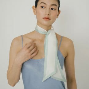 Long Twilly Silk Scarf - PaleMint