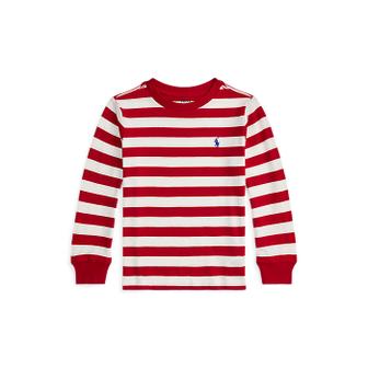 폴로 랄프 로렌 폴로 키즈 남아 2-7세 스트라이프 코튼 롱 슬리브 티(CWPOTSHB8021230600)