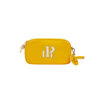 포트메인 GLOSSY ENAMEL CROSS BAG - YELLOW