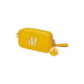 GLOSSY ENAMEL CROSS BAG - YELLOW