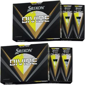 일본 스릭슨 반반공 던롭 골프 공 SRIXON ZStar Divide 2023 모델 2다스24개 팩 대량 세트 색상