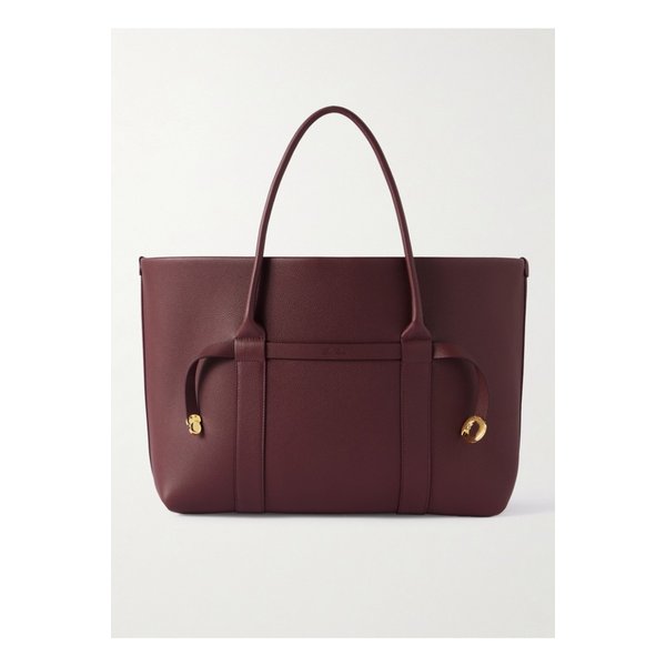 기에라 라지 텍스처 가죽 토트 버건디 46376663162922732