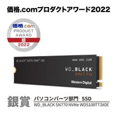 웨스턴 디지털 내장 SSD 1TB WD 블랙 SN770 게임 용 M.2-2280 NVME WDS100T3X0E-EC