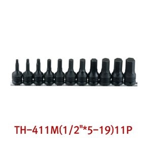 임팩트 지니어스 육각비트 소켓세트 TH-411M 11PCS