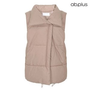 ab.plus 카라 포켓 집업 스트링 패딩 베스트 (LSY3MV81A)