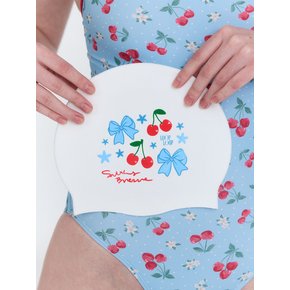 [리본 체리_블루] 실리콘 수모