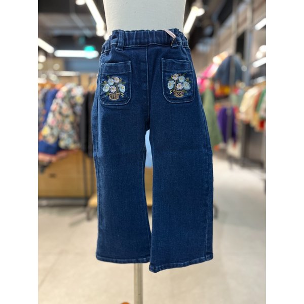 [파주점] 리틀그라운드(BL)룰라비-자수데님부츠컷팬츠 74C1241001