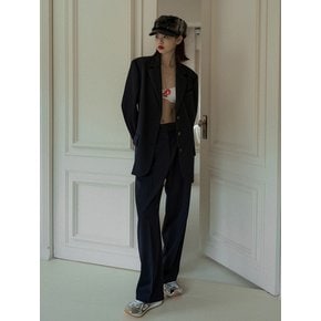 WOOL WIDE PANTS_NAVY