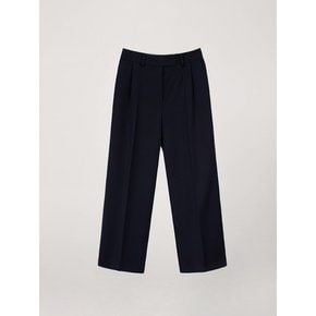 WOOL WIDE PANTS_NAVY