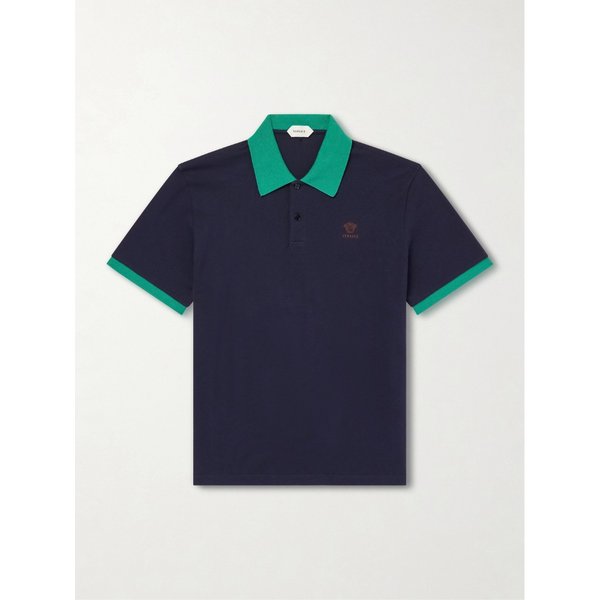 로고 자수 코튼 피케 폴로 티셔츠 46376663163057561