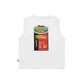 [공식]스테디움 클럽 에어로쿨 슬리브리스 티셔츠 키즈 WHITE