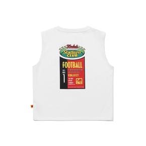 [공식]스테디움 클럽 에어로쿨 슬리브리스 티셔츠 키즈 WHITE