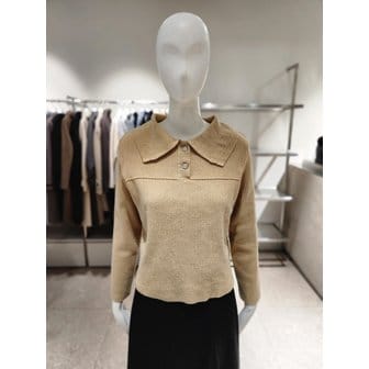 NICE CLAUP [여주점] [나이스클랍] 베이직핏 투버튼 카라 니트 A254PWK925